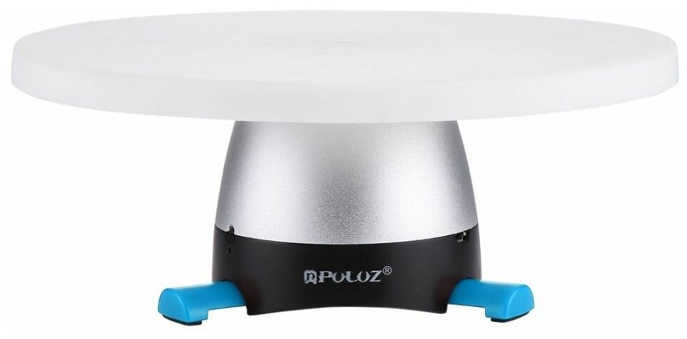 фото Панорамная круглая подставка Grand Price PU364 с пультом и вращением на 360 градусов (съемка для блогов и презентаций), серебристый