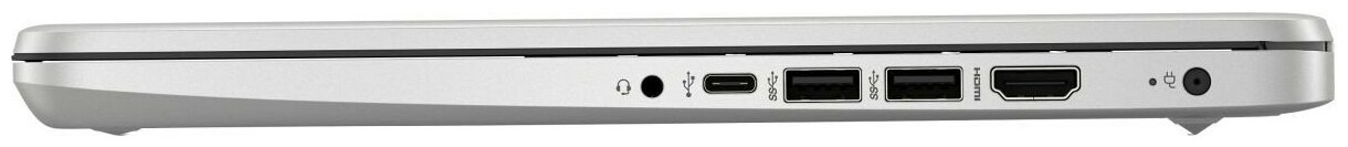 Ноутбук HP 14s-fq0117ur AMD Ryzen 3 3250U 26 ГГц RAM 8 ГБ SSD 256 ГБ AMD Radeon Graphics Windows 10 Home 491K1EA серебристый