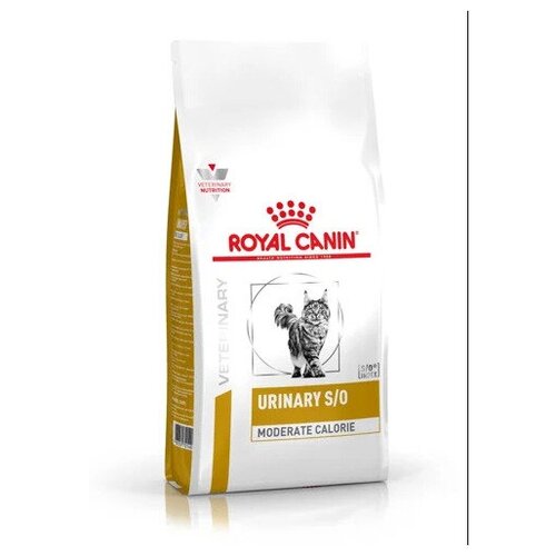 Корм Royal Canin Urinary S/O Moderate Calorie для кошек при МКБ c избыточным весом, 1.5 кг