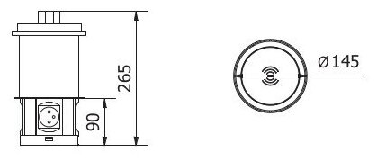 Удлинитель выдвижной COMFORT PLUS 4 розетки AE-BPW4S120P-10 (Schuko), 2xUSB, 2xRJ45, индукционная зарядка 5W, белый с проводом 1,5 метра GTV - фото №2