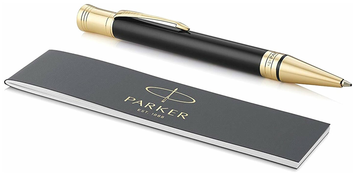 Ручка шариковая Parker Duofold K74 (CW1931386) Black GT M черн. черн. подар.кор. - фотография № 7