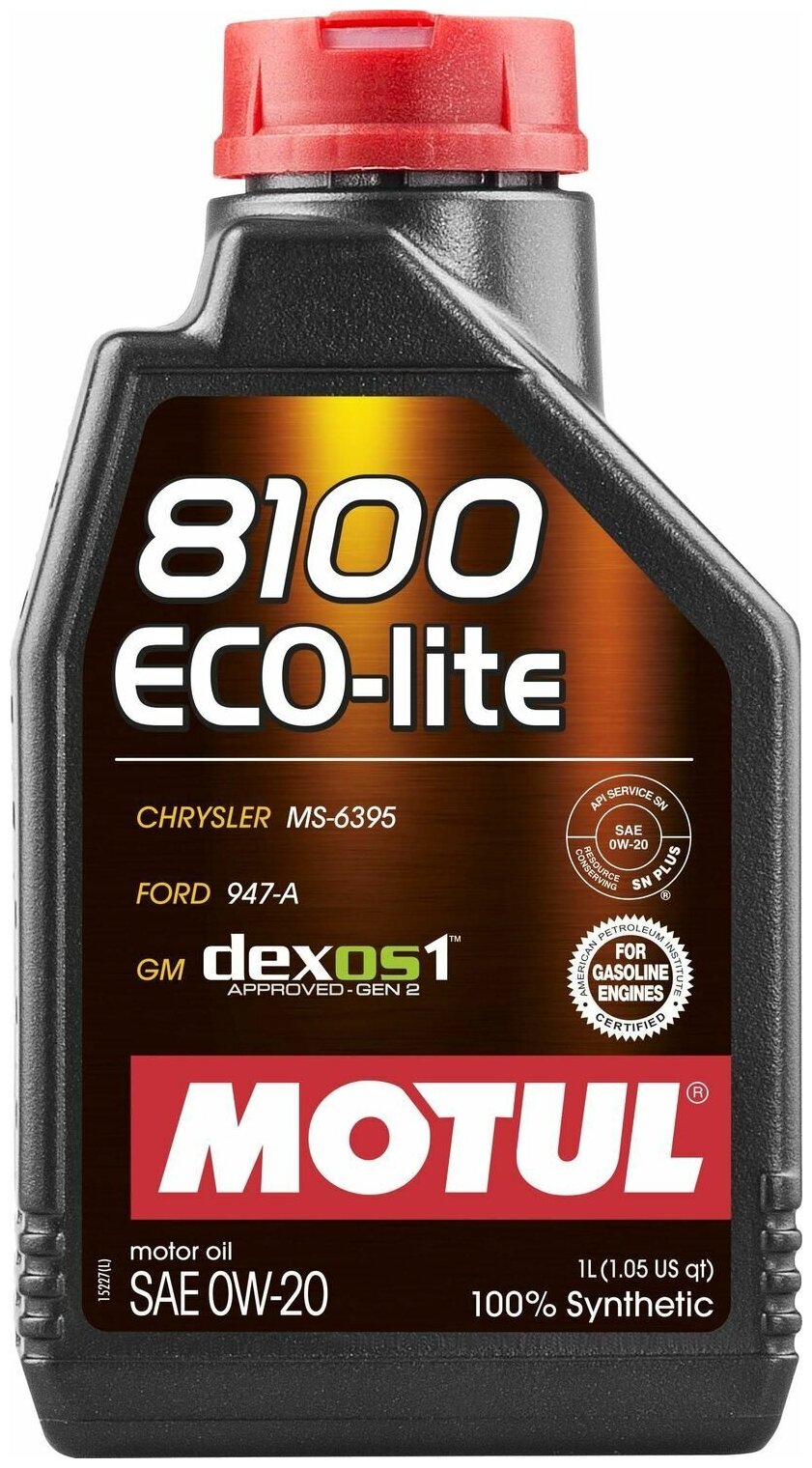 Моторное масло 8100 Eco-lite 0W20 1л, 108534
