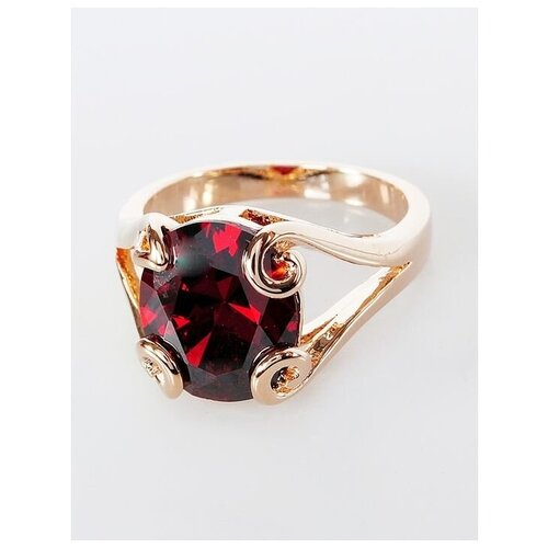 Кольцо помолвочное Lotus Jewelry, гранат, размер 17, красный кольцо lotus jewelry фианит гранат размер 17 красный