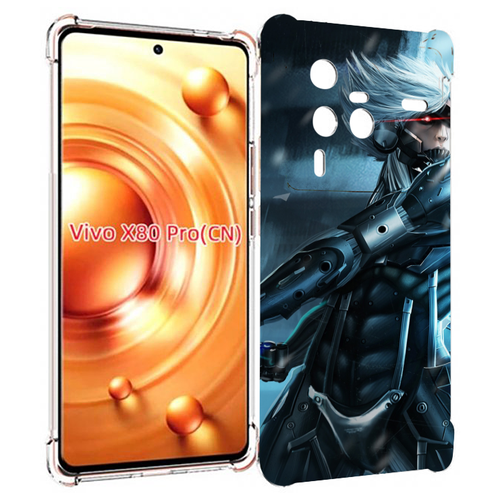 чехол mypads metal gear rising revengeance для huawei mate 10 pro задняя панель накладка бампер Чехол MyPads Metal Gear Rising Revengeance для Vivo X80 PRO задняя-панель-накладка-бампер