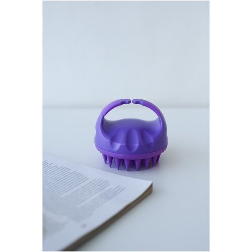 Щетка для мытья волос и массажа головы, цвет фиолетовый Lunica de arti