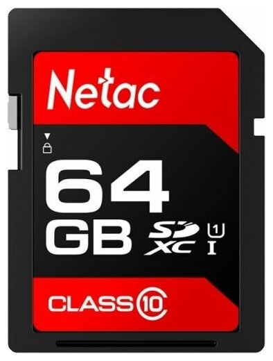 Карта памяти SDXC 64GB Netac NT02P600STN-064G-R Class 10 UHS-I U1 P600