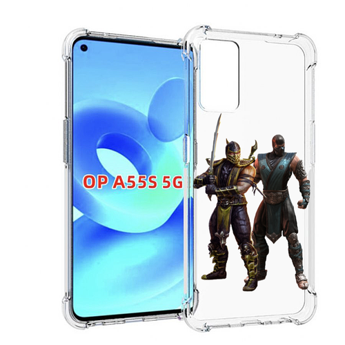 Чехол MyPads Mortal-Kombat-1 для OPPO A55s задняя-панель-накладка-бампер