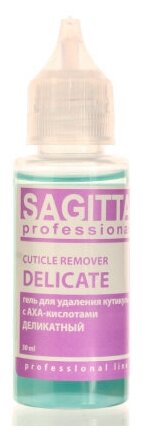 SAGITTA, Гель для удаления кутикулы с АХА-кислотами деликатный CUTICLE REMOVER DELICATE 30 мл.