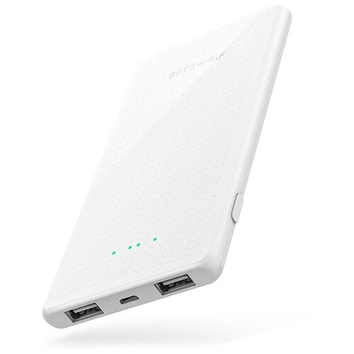 Внешний аккумулятор BlitzWolf BW-P7 5000mAh USB Power Bank White