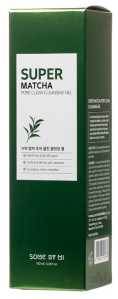 Очищающий гель для умывания с экстрактом чая матча Pore Clean Cleansing Gel, 100 мл SOME BY MI - фото №5