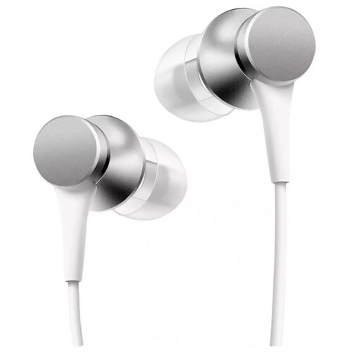 наушники xiaomi mi piston fresh edition чёрные Xiaomi Наушники Xiaomi Mi Piston In-Ear Headphones Basic (HSEJ03JY) - матовый серебристый