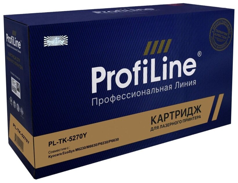 Тонер-картридж ProfiLine TK-5270Y жел. для Kyocera P6230/6630