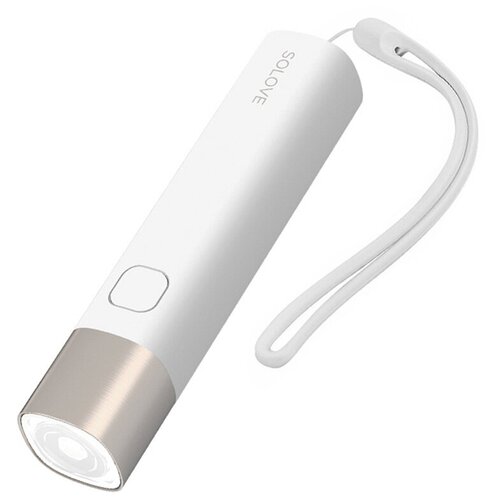 Фонарик портативный SOLOVE 3000mAh Portable Flashlight RUS, белый