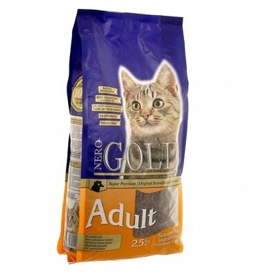 NERO GOLD super premium Для Кошек с Курицей (Cat Adult Chicken 3218) 2,5 кг 20023 (2 шт)