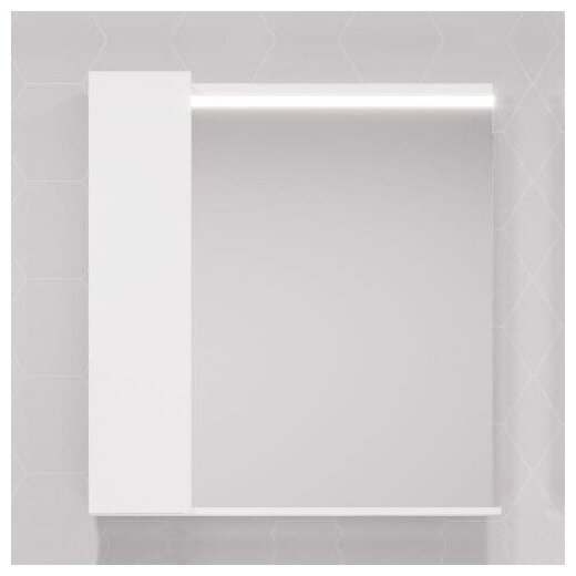 Зеркало со шкафом Акватон Рене 80 с подсветкой 1A222502NRC80 Белое - фотография № 6