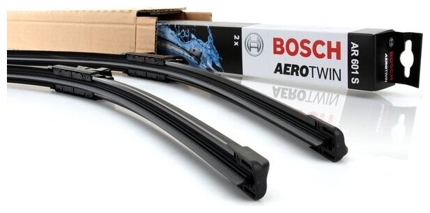 Щетка стеклоочистителя комплект Bosch Aerotwin AR601S, 600мм/400мм, бескаркасная, 2 шт, 3397118907