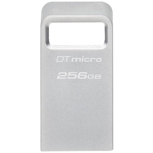 Kingston USB Drive 256GB Micro, Usb3.0, серебристый [dtmc3g2/256gb]