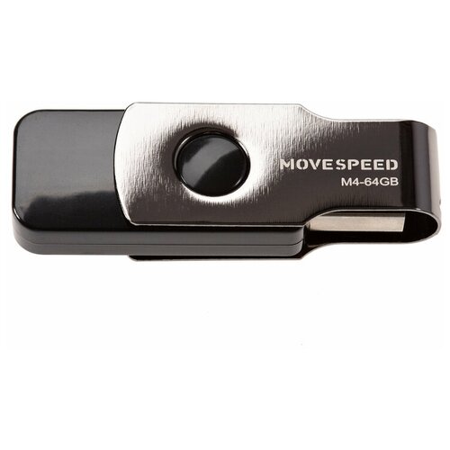 USB Flash Drive 64Gb - Move Speed М4 Black M4-64G move speed ysusy usb2 0 64gb usb2 0 64gb move speed ysusy серый металл ysusy 64g2t