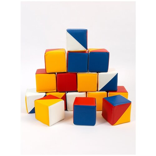 Мягкие кубики «Сложи узор», конструктор мягкий, Мягкие модули Гудвин