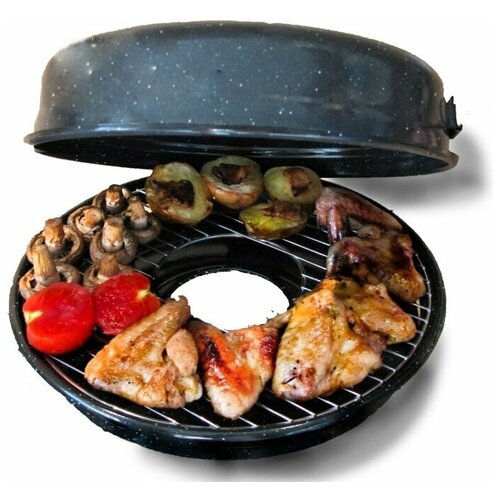 Сковорода Чудо Гриль-Газ (Эмалированное однослойное покрытие с мраморной крошкой) D-518