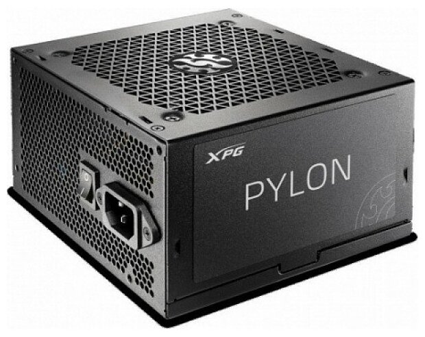 XPG PYLON650B-BLACKCOLOR Игровой блок питания чёрный (650 Вт, PCIe-2шт, ATX v2.31, Active PFC, 120mm Fan, 80 Plus Bronze)