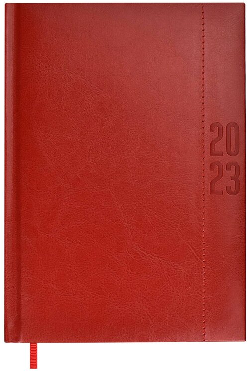 Ежедневник датированный 2023г А5 красный
