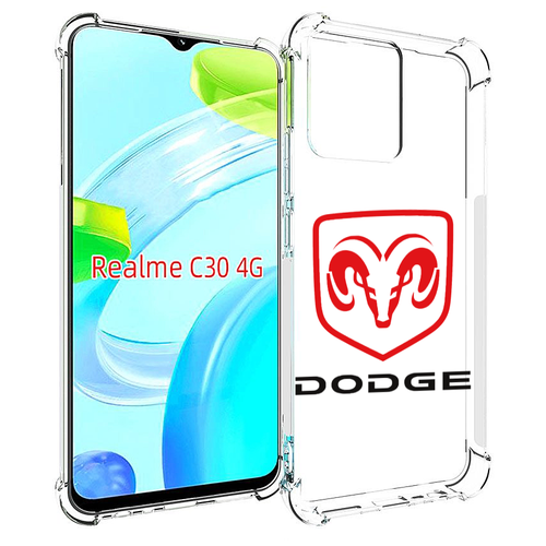 Чехол MyPads dodge-2 мужской для Realme C30 4G / Narzo 50i Prime задняя-панель-накладка-бампер чехол mypads альфа ромео 2 мужской для realme c30 4g narzo 50i prime задняя панель накладка бампер