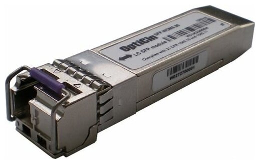 Модуль SFP Opticin SFP-1.25G-BiDi1490-1310.20-DI WDM, 1.25Gbps, TX/RX=1490/1310nm, 20km, DDM, Industrial, LC