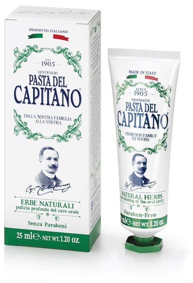 Pasta del Capitano Зубная паста 1905 Natural Herbs / 1905 Натуральные Травы 75 мл