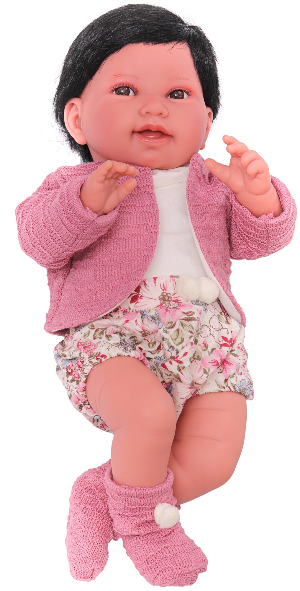 Кукла малышка Сэнди в розовом, 40 см, мягконабивная