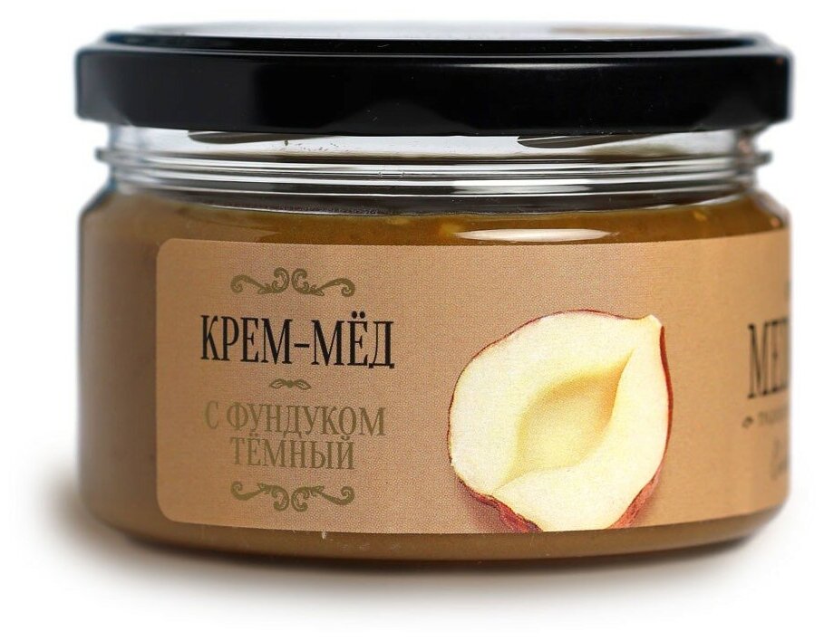 Мед-суфле Фундук Темный 250 мл — фото 1