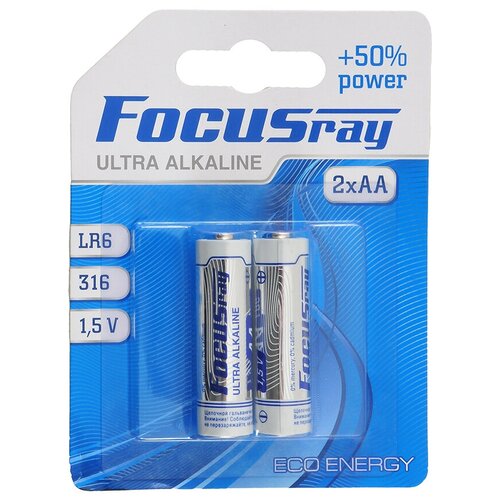Батарейки FOCUSray ULTRA ALKALINE LR06/BL2 2/24/288