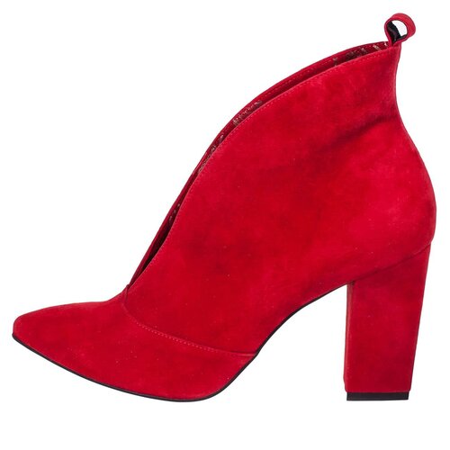 фото Женские замшевые ботильоны anis an-5342 czerwony zam