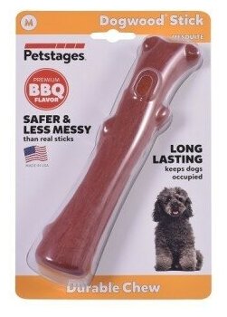 Petstages игрушка для собак Mesquite Dogwood с ароматом барбекю 18 см средняя - фотография № 11