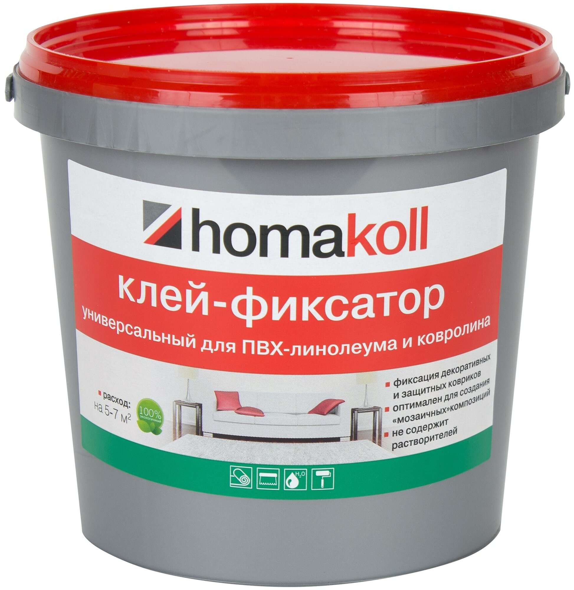 Клей-фиксатор для линолеума и ковролина Хомакол (Homakoll) 1 кг