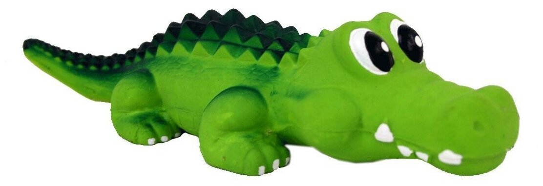 Жевательная игрушка для собак Trixie Крокодил из латекса с пищалкой 35 см - фото №3