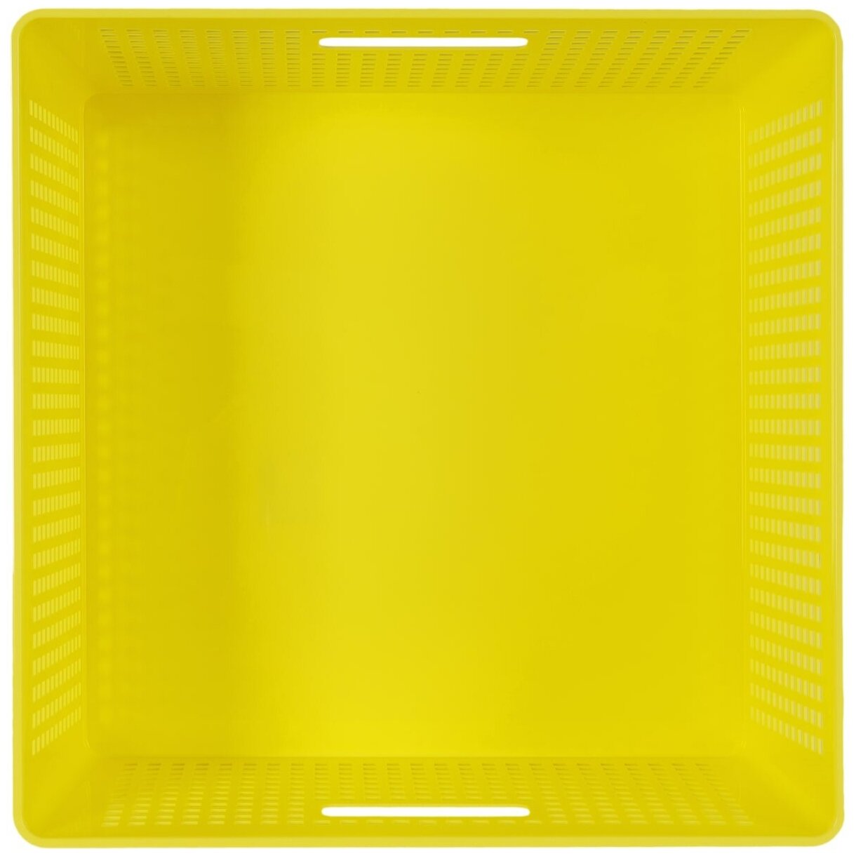 Лоток с крышкой 310x310x150 мм, 12 л, цвет жёлтый - фотография № 2