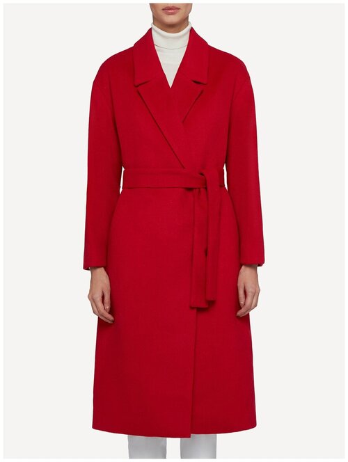 Пальто  GEOX, демисезон/зима, силуэт прямой, средней длины, размер 46, красный
