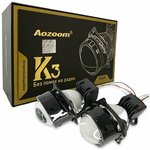 Светодиодные БИ линзы Bi-LED AOZOOM K3 Dragon Knight New 2022 3.0 5500K NEW 2022