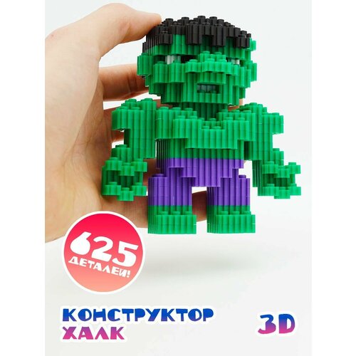фото Конструктор 3d из миниблоков халк игрушка