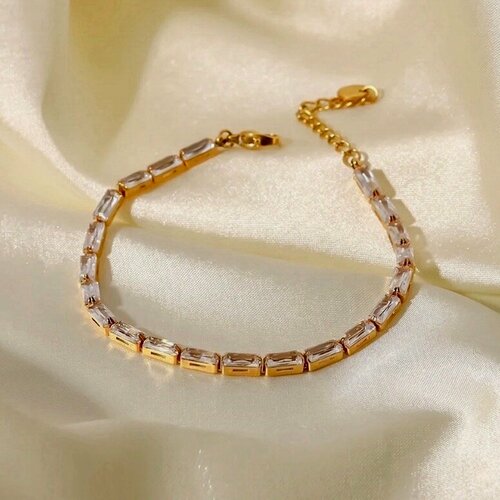 Изображение товара Теннисный браслет, фианит, циркон синтетический, Swarovski Zirconia