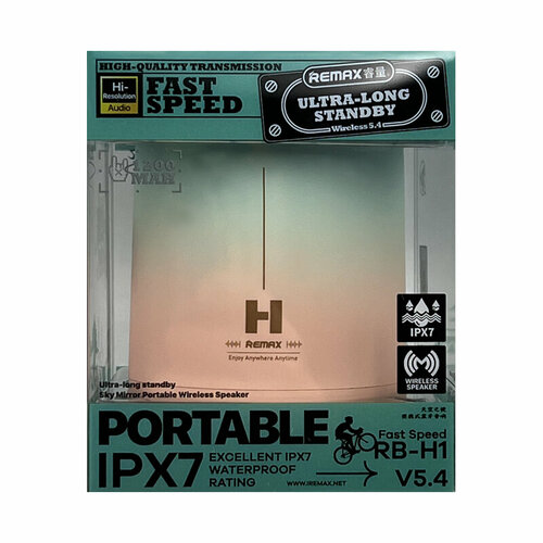 Портативная колонка Remax RB-H1 розово-зеленый 172600₽