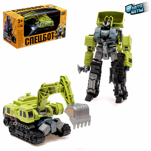 Робот Спецбот Экскаватор трансформируется собирается в 1 большого из 7 роботов 1465₽