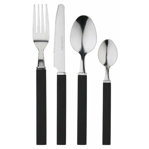 RB-4665-BK Набор столовых приборов 24пр, нерж. сталь, черн. цв.
