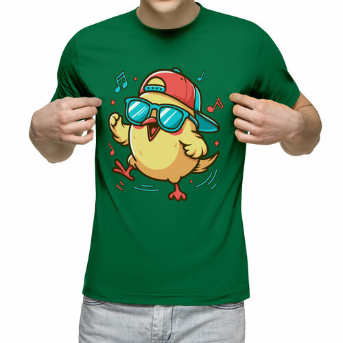 Футболка Us Basic, размер S, зеленый мужская футболка цыпленок в кепке l синий