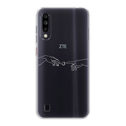 Силиконовый чехол на ZTE Blade A7 (2020) / ЗТЕ Блэйд A7 2020 Загрузка творения, прозрачный силиконовый чехол на zte blade a7 2020 зте блэйд a7 2020 красная сакура прозрачный