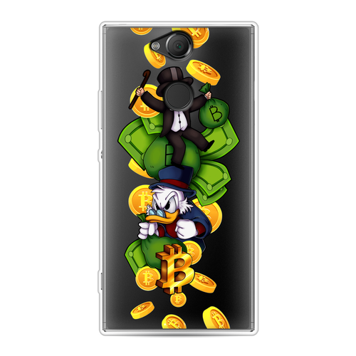 Силиконовый чехол на Sony Xperia XA2 / Сони Иксперия XA2 Scrooge McDuck and Monopoly, прозрачный силиконовый чехол зимняя лиса на sony xperia xa2 plus сони иксперия xa2 плюс