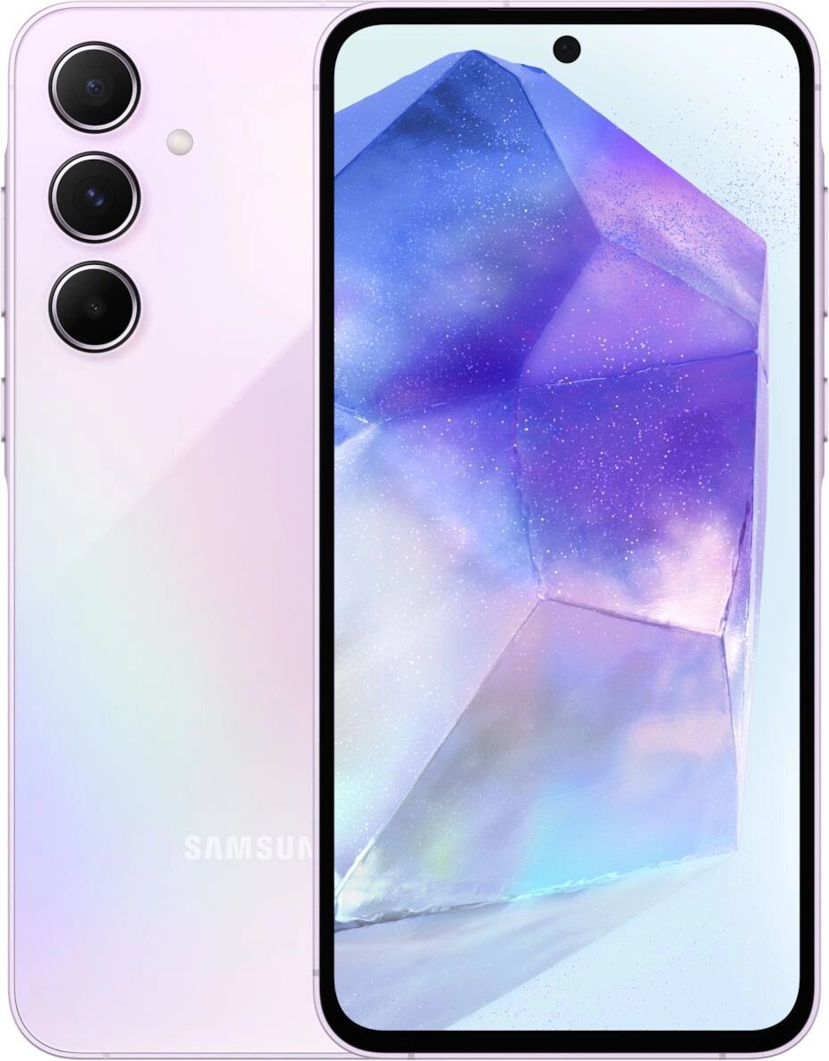 Смартфон Samsung Galaxy A556 A55 8/128 Гб, 6.6", AMOLED, лиловый