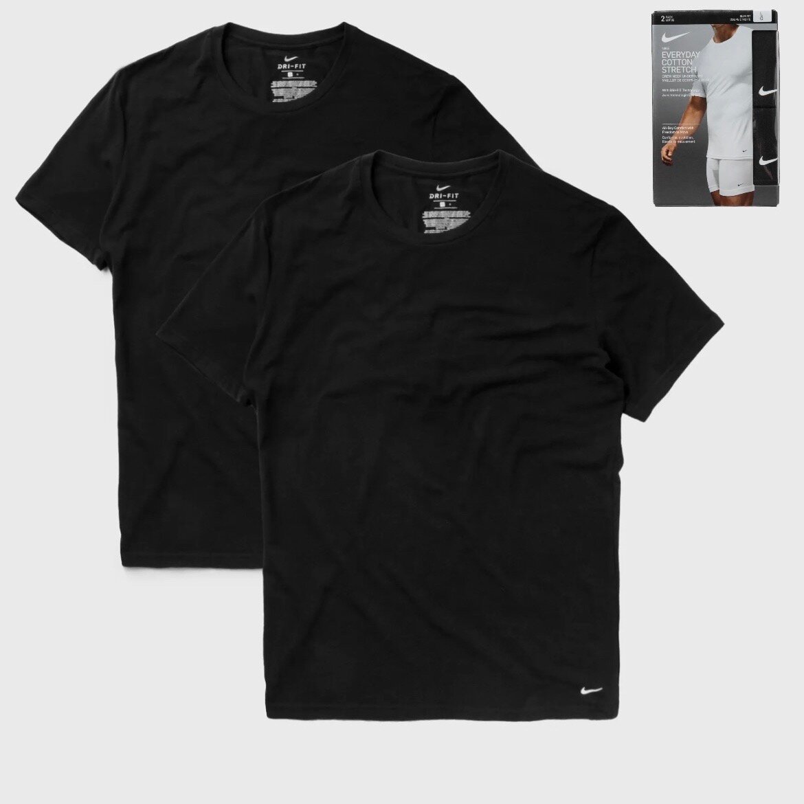Комплект футболок Nike Everyday Cotton Stretch Crew Neck Undershirt x