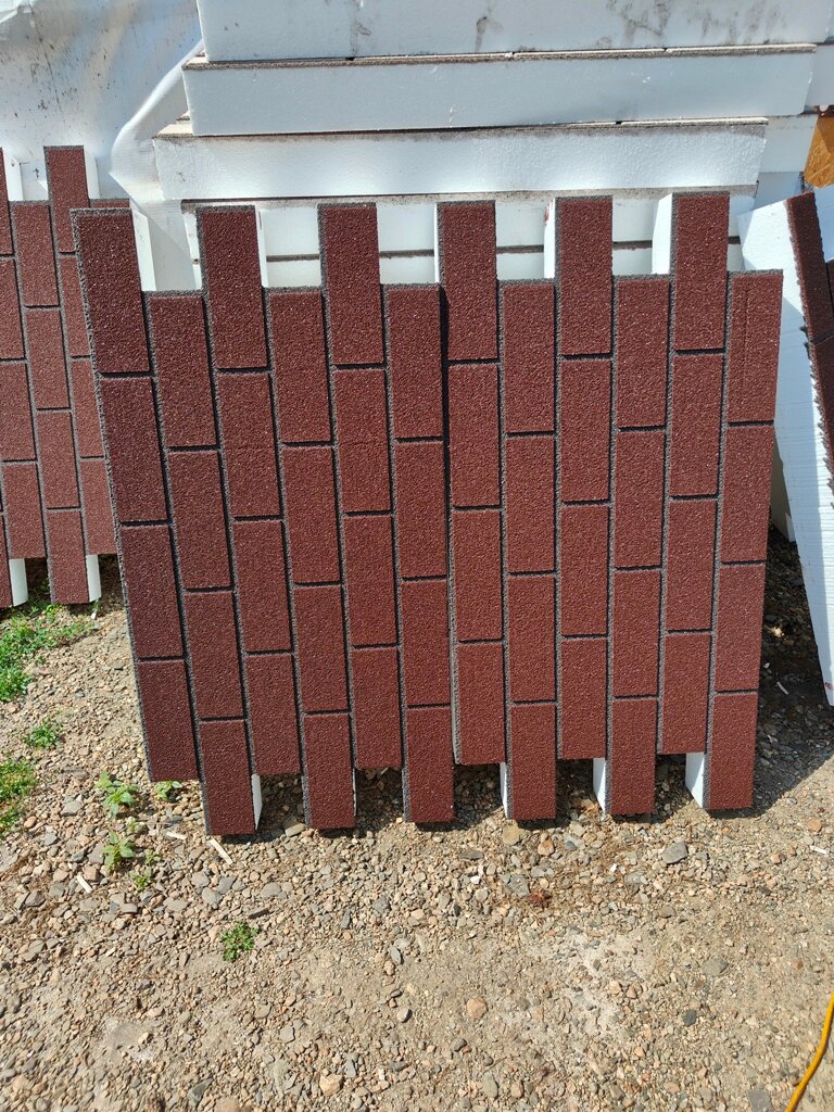 Фасадные термопанели "Алевит", имитация кирпича, цвет коричневый, рельефная поверхность 2,5 кв. м в упаковке